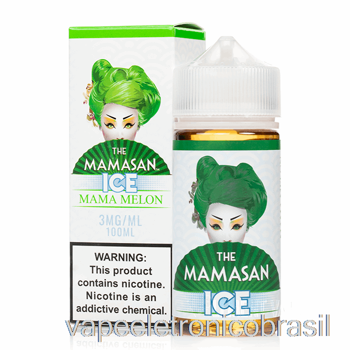 Vape Recarregável Ice Mama Melon - The Mamasan E-liquid - 100ml 6mg